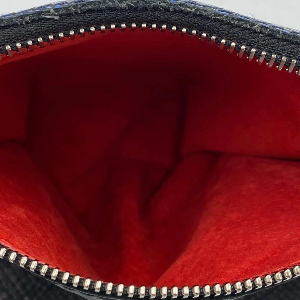 Hammitt Montana Large Reversible Black and Gray/Blue Leather Crossbody Bag - Picture 10 of 10